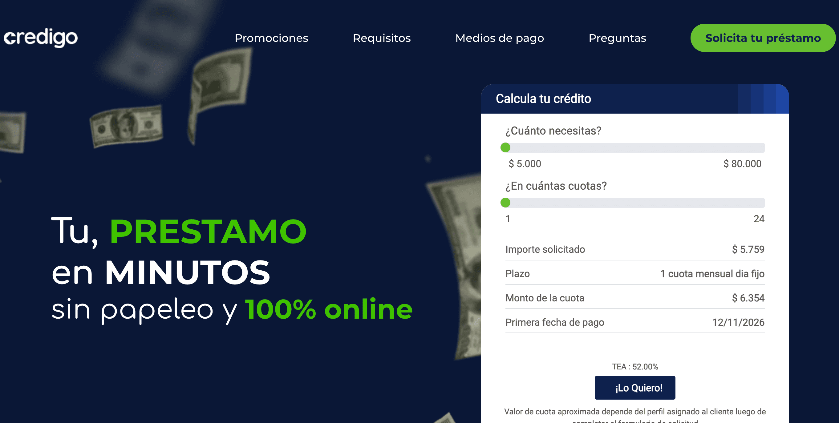 Web de la empresa · referencia de contexto · CrediGo